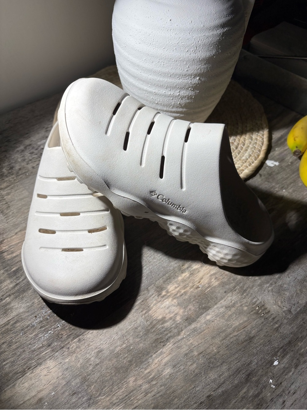 Columbia rubber clogs